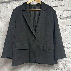 VanHeusen Studio blazer with pin strip lining single button oversized unisex